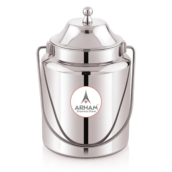 Stainless_Steel_Plain_Heavy_Gauge_Akhand_(Jointless)_Barni,_Milk_Can,_Ghee_Container,_Can_For_Storing_Liquid_(With_Upper_Lid)