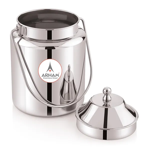 Stainless_Steel_Plain_Heavy_Gauge_Akhand_(Jointless)_Barni,_Milk_Can,_Ghee_Container,_Can_For_Storing_Liquid_(With_Upper_Lid)