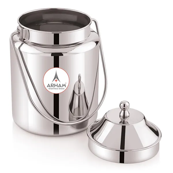 Stainless_Steel_Plain_Heavy_Gauge_Akhand_(Jointless)_Barni,_Milk_Can,_Ghee_Container,_Can_For_Storing_Liquid_(With_Upper_Lid)