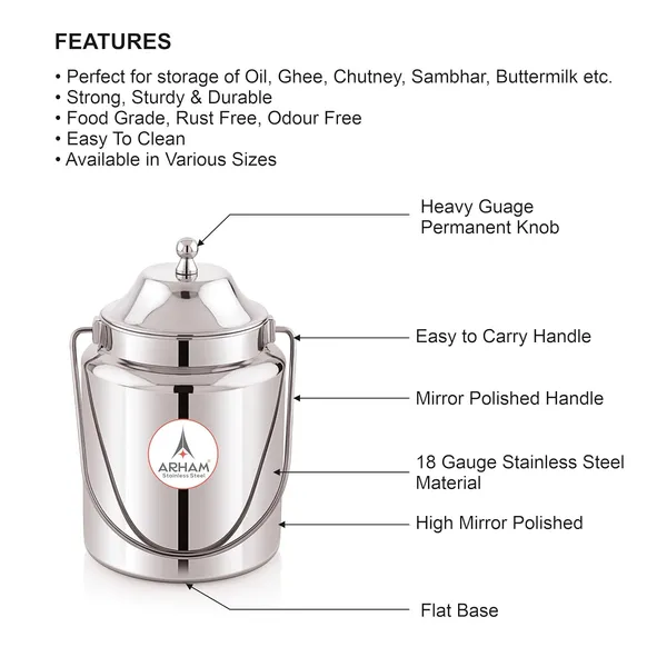 Stainless_Steel_Plain_Heavy_Gauge_Akhand_(Jointless)_Barni,_Milk_Can,_Ghee_Container,_Can_For_Storing_Liquid_(With_Upper_Lid)