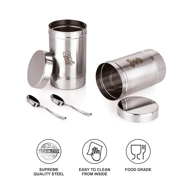 Stainless_Steel_Premium_Tea_Sugar_Containers_With_Spoon_And_Plain_Lid