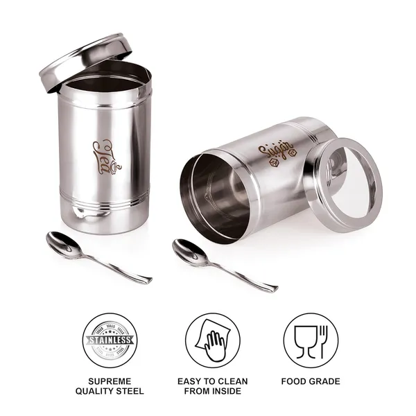 Stainless_Steel_Premium_Tea_Sugar_Containers_With_Spoon_And_Transparent_Lid