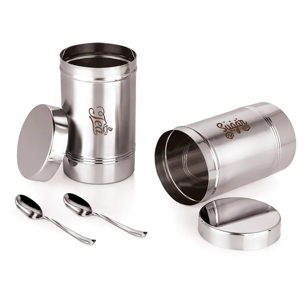 Stainless_Steel_Premium_Tea_Sugar_Containers_With_Spoon_And_Plain_Lid