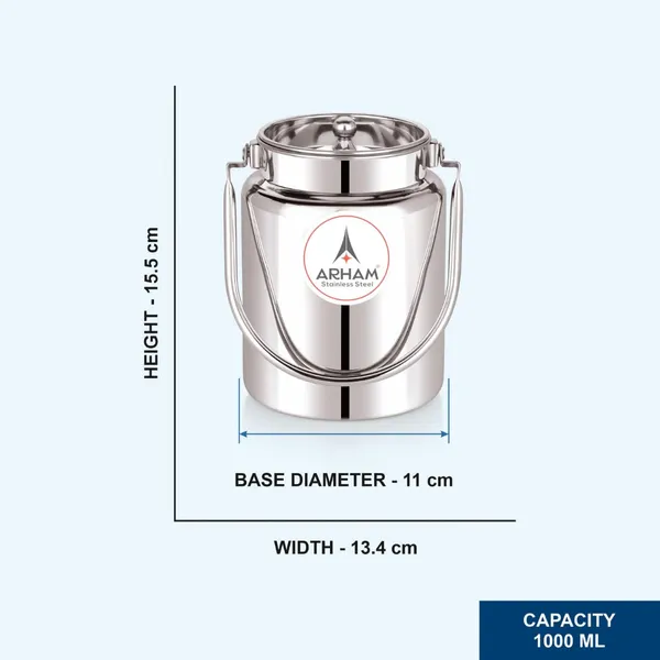 Stainless_Steel_Plain_Heavy_Gauge_Pipe_Handle_With_Inner_Lid_Milk_Can,_Ghee_Container,_Can_For_Storing_Liquid