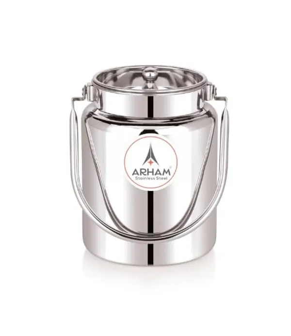 Stainless_Steel_Plain_Heavy_Gauge_Pipe_Handle_With_Inner_Lid_Milk_Can,_Ghee_Container,_Can_For_Storing_Liquid
