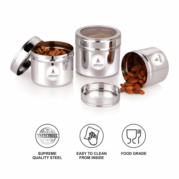 Stainless_Steel_Plain_Premium_Mini_Storage_Containers_(Pack_Of_3)_(550_Ml_|_400_Ml_|_280_Ml)