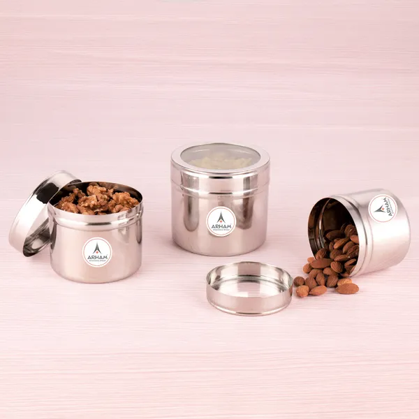 Stainless_Steel_Plain_Premium_Mini_Storage_Containers_(Pack_Of_3)_(550_Ml_|_400_Ml_|_280_Ml)