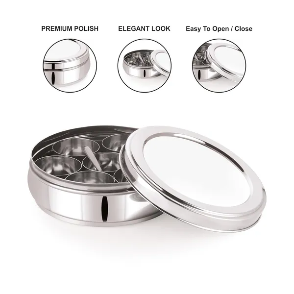 Stainless_Steel_Premium_Orange_Shape_Masala_(Spice)_Box_With_7_Containers_And_Small_Polish_Spoon_&_Plain_Lid