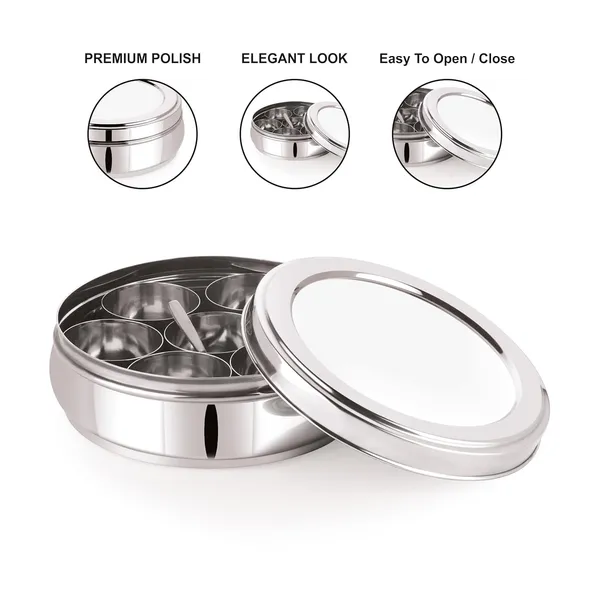 Stainless_Steel_Premium_Orange_Shape_Masala_(Spice)_Box_With_7_Containers_And_Small_Polish_Spoon_&_Plain_Lid