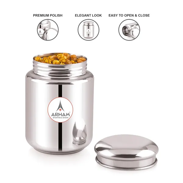 Stainless_Steel_Food_Grade_Heavy_Gauge_Multipurpose_Airtight_Thread_Lock_Lid_Storage_Jar