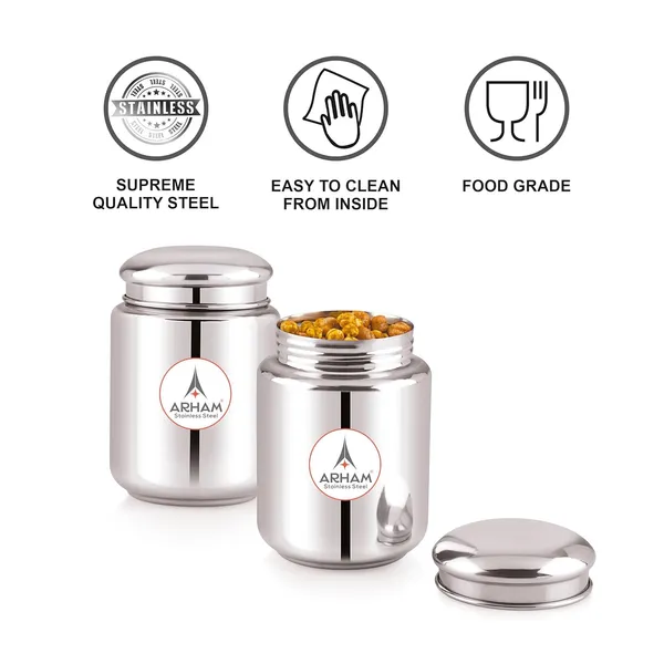 Stainless_Steel_Food_Grade_Heavy_Gauge_Multipurpose_Airtight_Thread_Lock_Lid_Storage_Jar