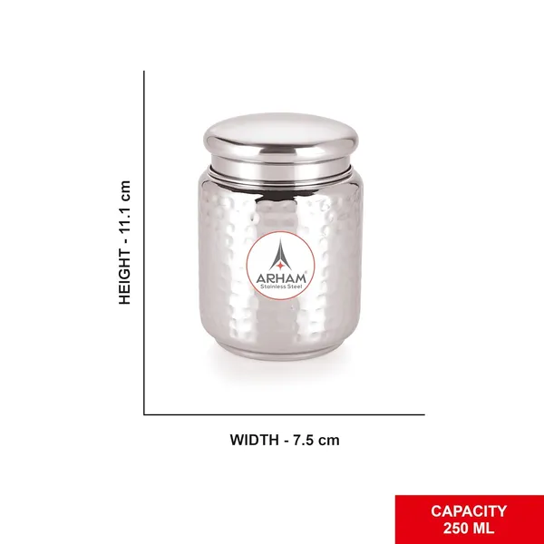 Stainless_Steel_Hammered_Multipurpose_Airtight_Thread_Lock_Lid_Storage_Jar_For_Kitchen