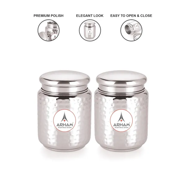Stainless_Steel_Hammered_Multipurpose_Airtight_Thread_Lock_Lid_Storage_Jar_For_Kitchen