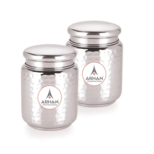 Stainless_Steel_Hammered_Multipurpose_Airtight_Thread_Lock_Lid_Storage_Jar_For_Kitchen