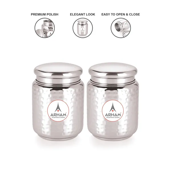 Stainless_Steel_Hammered_Multipurpose_Airtight_Thread_Lock_Lid_Storage_Jar_For_Kitchen