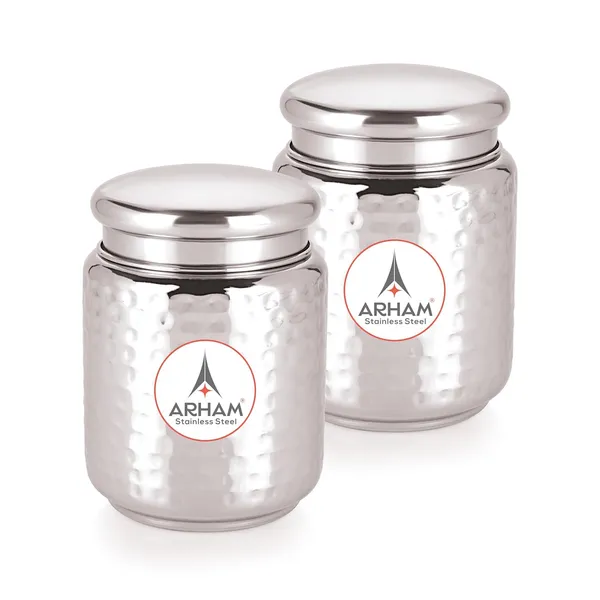 Stainless_Steel_Hammered_Multipurpose_Airtight_Thread_Lock_Lid_Storage_Jar_For_Kitchen