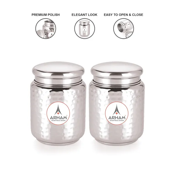 Stainless_Steel_Hammered_Multipurpose_Airtight_Thread_Lock_Lid_Storage_Jar_For_Kitchen