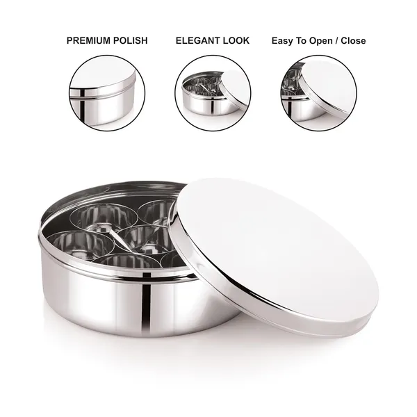 Stainless_Steel_Premium_Sober_Shape_Masala_(Spice)_Box_With_7_Containers_And_Small_Polish_Spoon_&_Plain_Lid