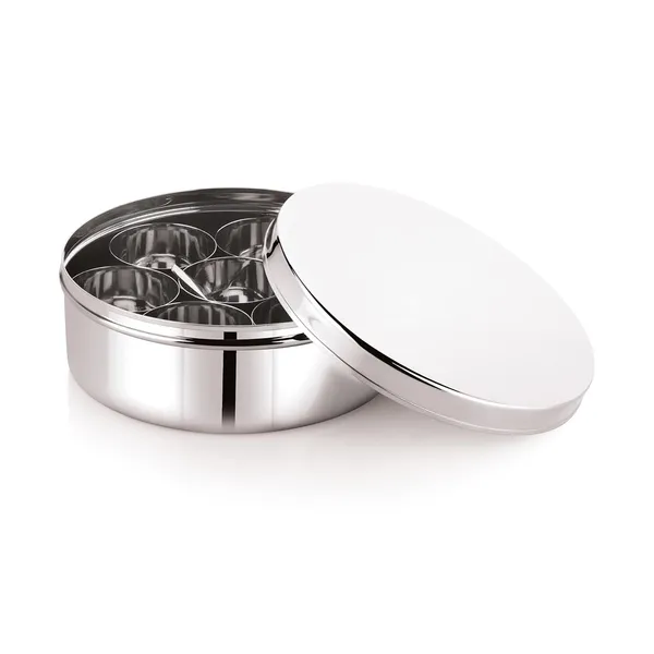 Stainless_Steel_Premium_Sober_Shape_Masala_(Spice)_Box_With_7_Containers_And_Small_Polish_Spoon_&_Plain_Lid