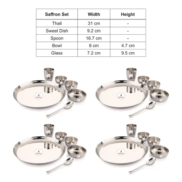 Stainless_Steel_Hammered_Premium_Saffron_Thali_Set_(Pack_Of_4)_(Standard_Size)