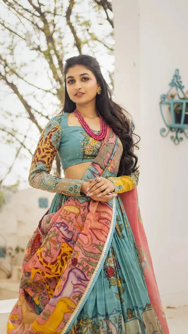 Blue_Fully_Stitched_Kalamkari_Lehenga_Choli_Set_–_Traditional_Ethnic_Wear_for_Women