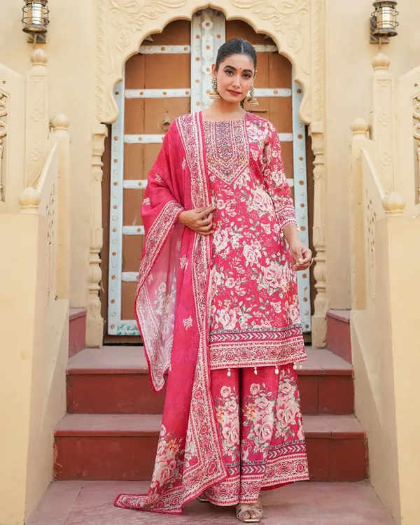 Pure_Chinnon_Straight_Kurta,_Divider_Pant,_and_Dupatta_Set
