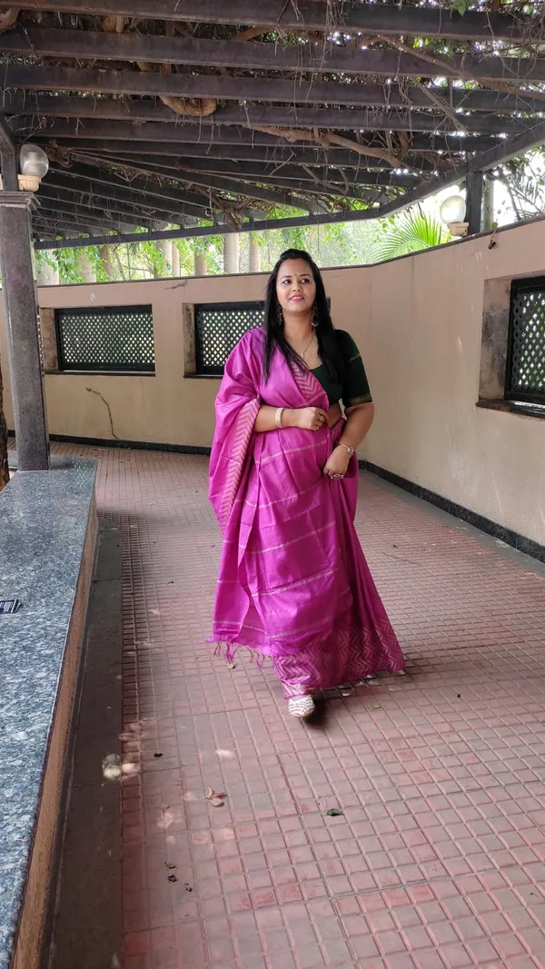 Beaming_Chanderi_Silk_Pink_Saree