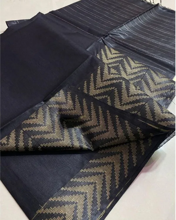 Graceful_Chanderi_Silk_Black_Saree