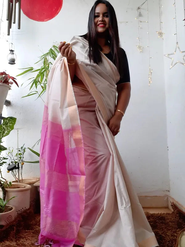 Handloom_Kota_Silk_Off_Beige_&_Pink_Saree