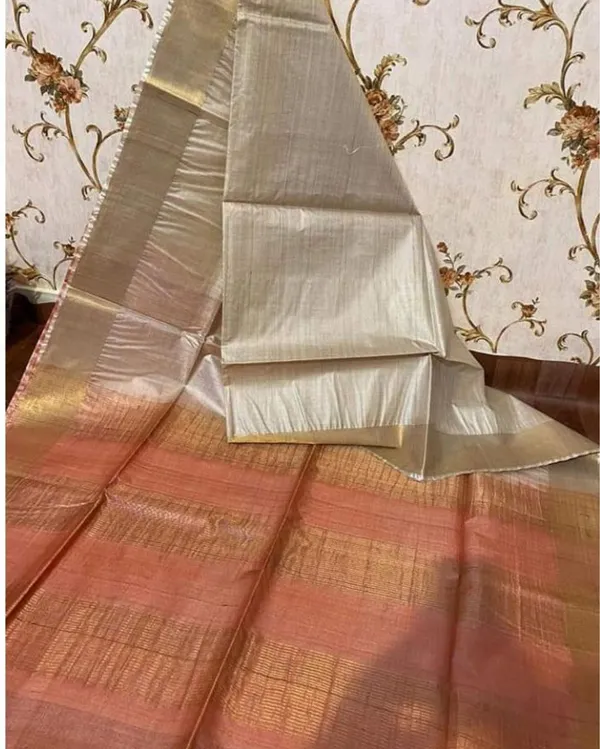 Handloom_Kota_Silk_Serene_Beige_&_Rust_Orange_Saree