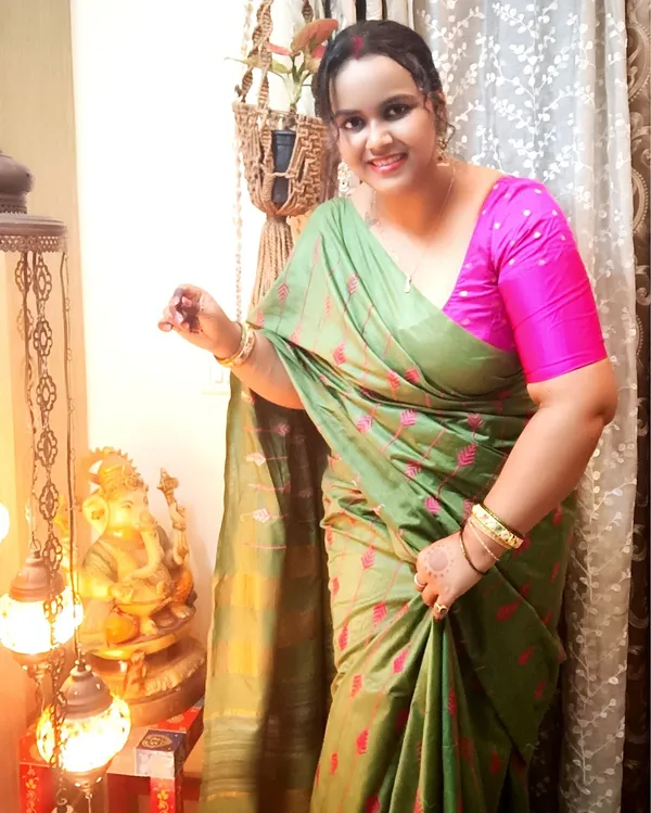 Silkmark_Timeless_Eri_Tussar_Silk_Embroidered_Green_Saree