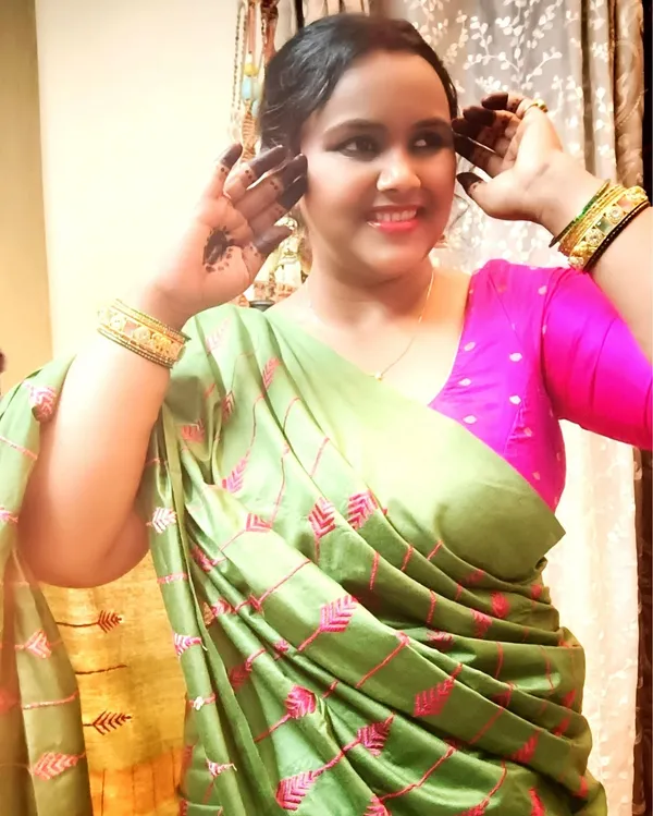 Silkmark_Timeless_Eri_Tussar_Silk_Embroidered_Green_Saree