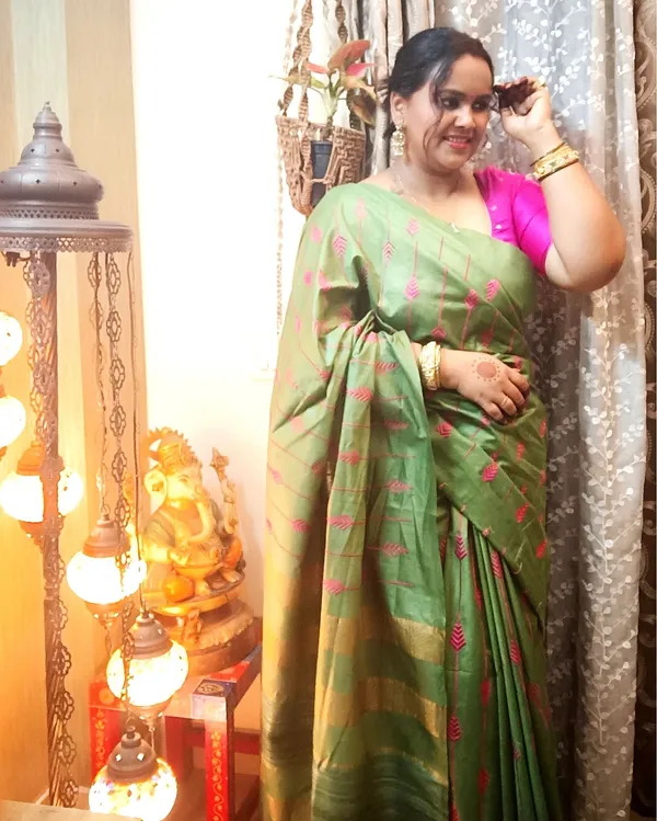Silkmark_Timeless_Eri_Tussar_Silk_Embroidered_Green_Saree