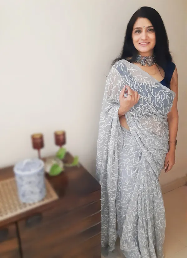 Tepchi_Handwork_Georgette_Work_Gray_Saree