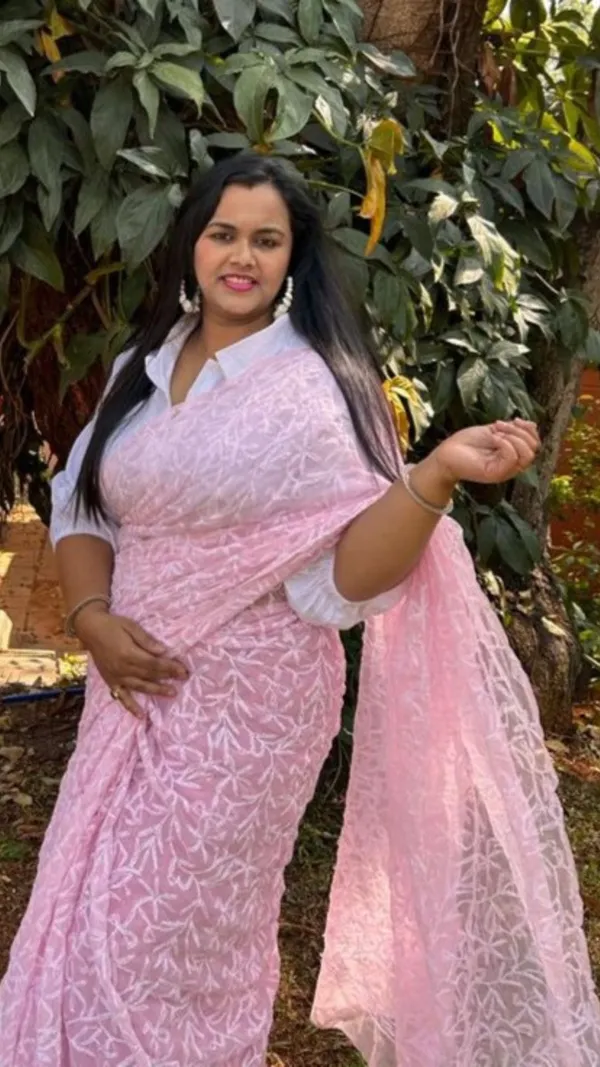 Tepchi_Handwork_Georgette_Work_Pink_Saree