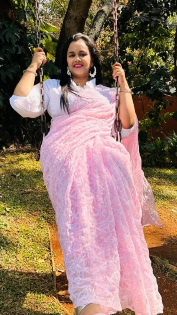Tepchi_Handwork_Georgette_Work_Pink_Saree