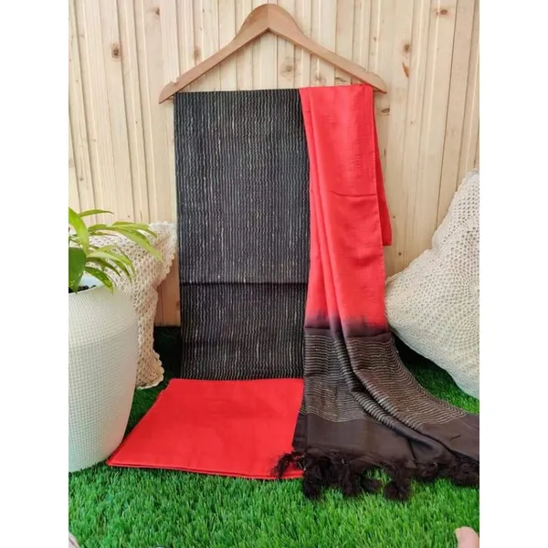 Handdyed_Katan_Silk_Red_&_Black_Contrast_Suit