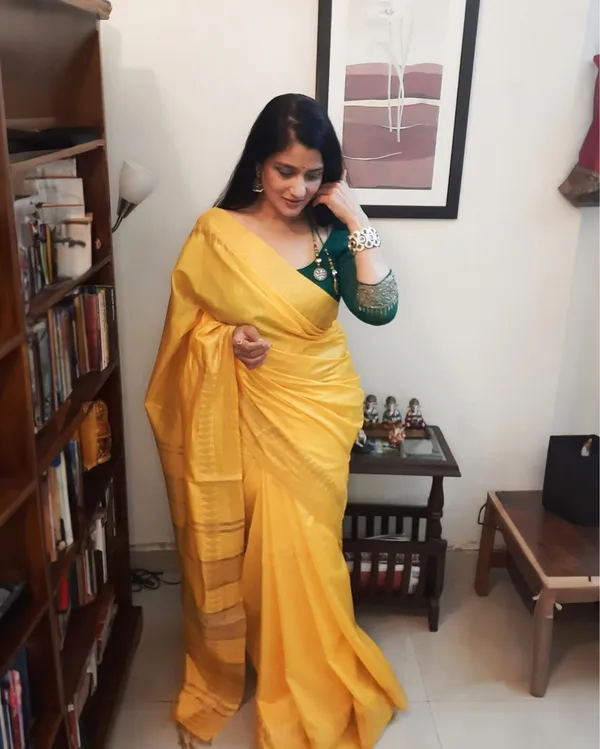 Handcrafted_Tranquil_Kota_Silk_Yellow_Jacquard_Saree