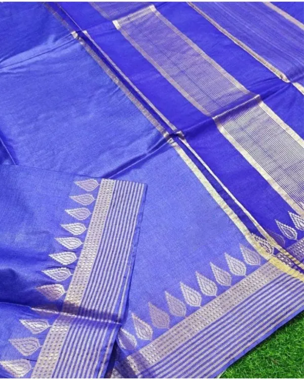Handcrafted_Ethereal_Kota_Silk_Blue_Jacquard_Saree