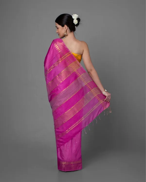 Handcrafted_Pastoral_Kota_Silk_Pink_Jacquard_Saree