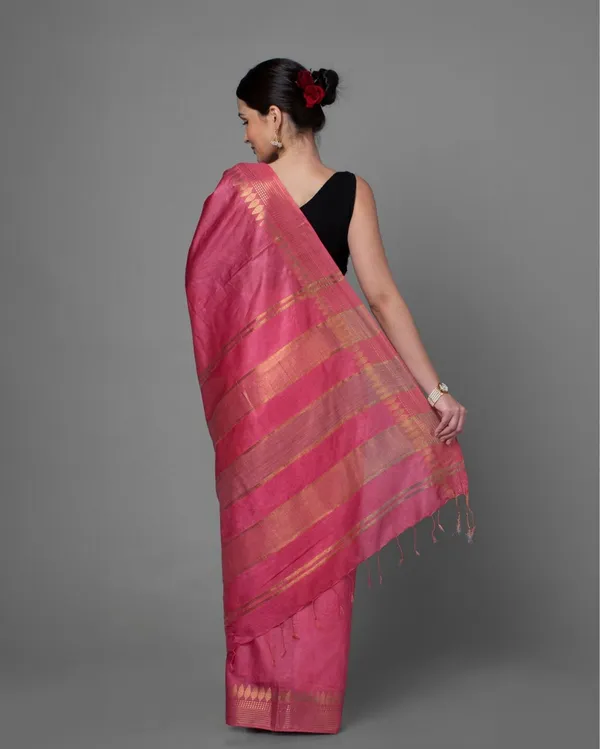 Handcrafted_Precious_Kota_Silk_Pink_Jacquard_Saree