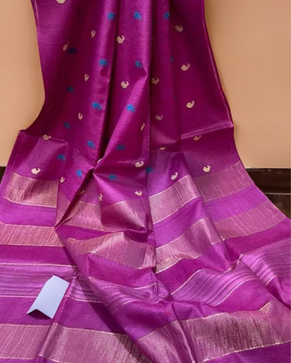 Silkmark_Lovable_Eri_Tussar_Silk_Embroidered_Pink_Saree