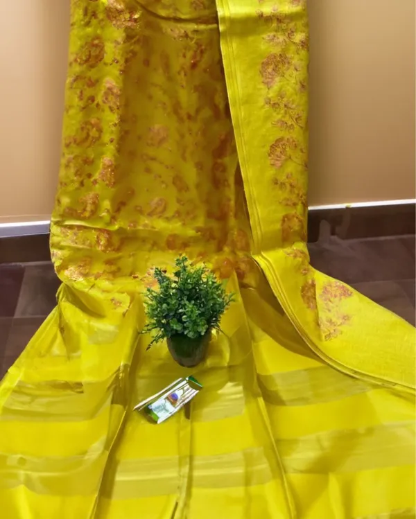 Silkmark_Artistic_Eri_Tussar_Silk_Embroidered_Yellow_Saree
