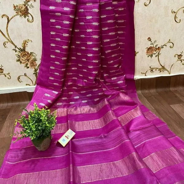 Silkmark_Dazzling_Eri_Tussar_Silk_Embroidered_Pink_Saree