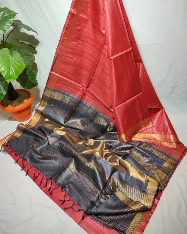 Handcrafted_Kota_Silk_Red_&_Black_Saree