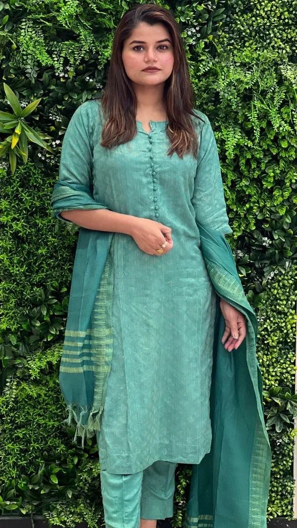 Katan_Silk_Color-Rich_Handcrafted_Green_Suit