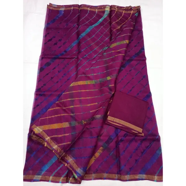 Artistic_Pure_Silk_Kota_Doria_Pueple_Saree_Handcrafted