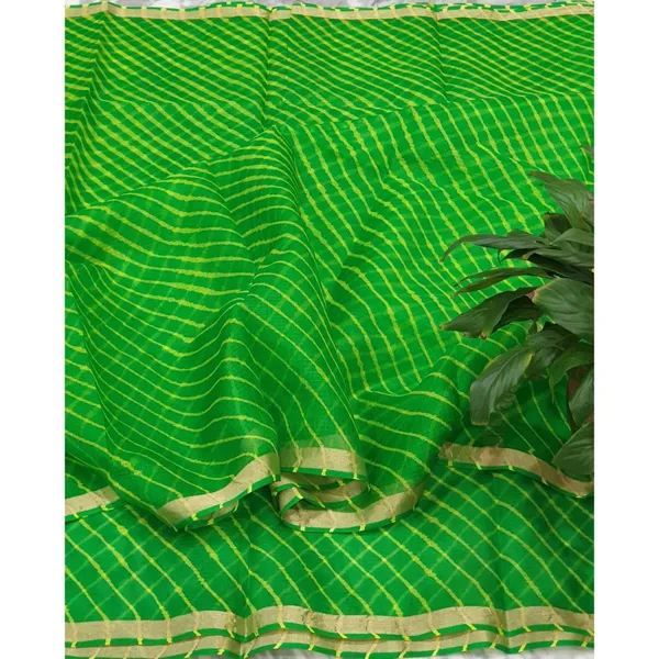 Thoughtful_Pure_Silk_Kota_Doria_Green_Saree_Handcrafted
