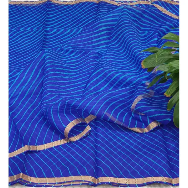 Lively_Pure_Silk_Kota_Doria_Blue_Saree_Handcrafted