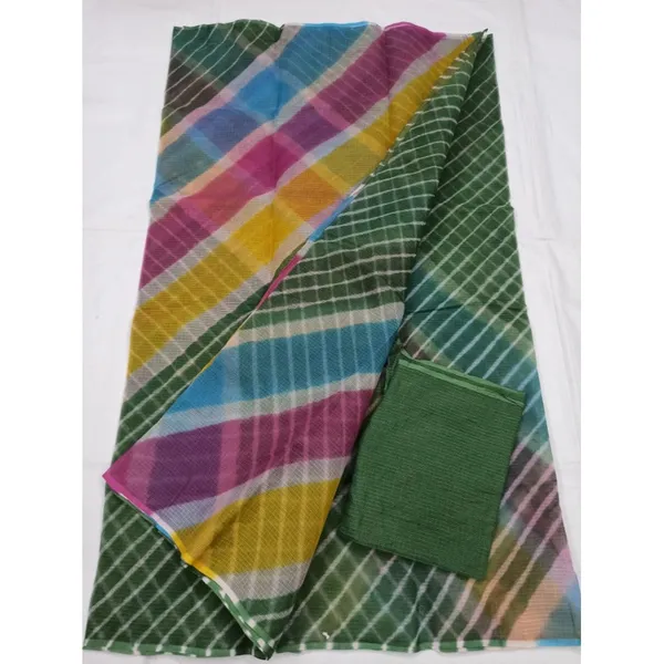 Royal_Cotton_Kota_Doria_Green_Saree_Handcrafted